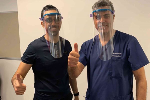 Shakeel Shahdad has helped to create thousands of visors to protect staff against coronavirus