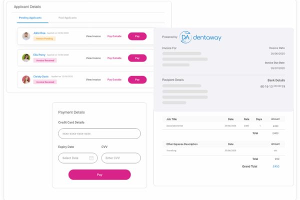 Receive and pay locum invoices within clicks with dentaway