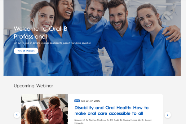 webinar page on the new website